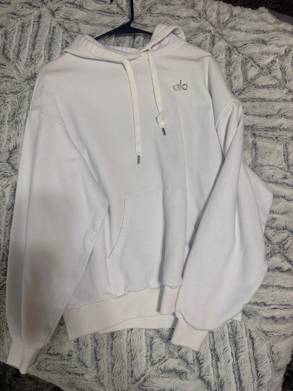 ALO Yoga White Oversized Hoodie